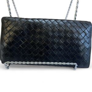 Bottega Veneta black leather wallet